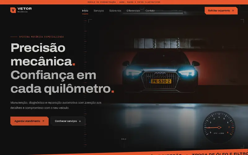 Vetor Mecânica — Serviços